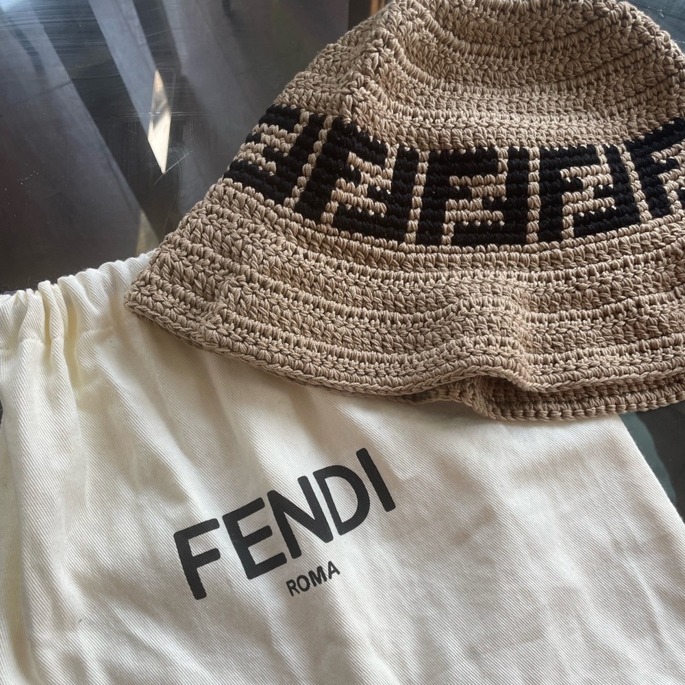 Knitted FF Bucket Hat